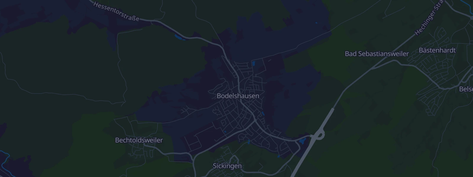 Karte von Bodelshausen