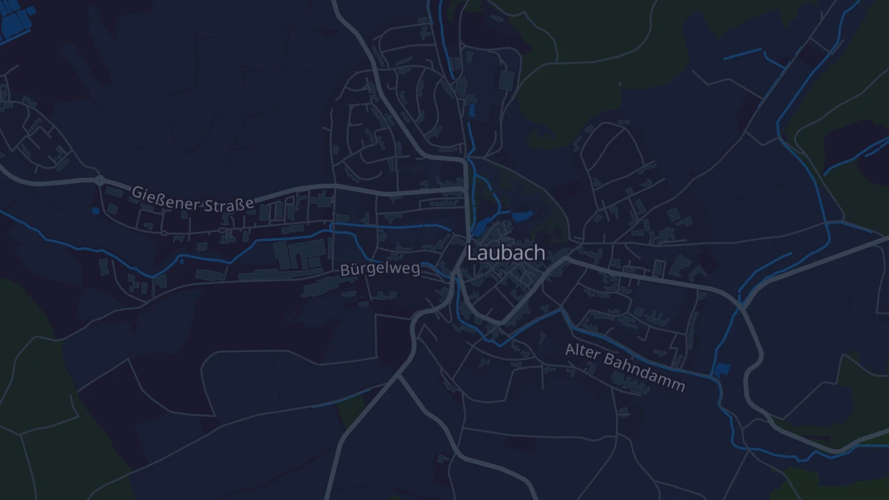 Karte von Laubach