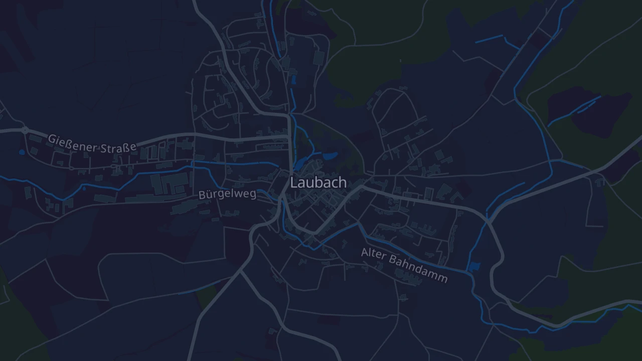 Karte von Laubach