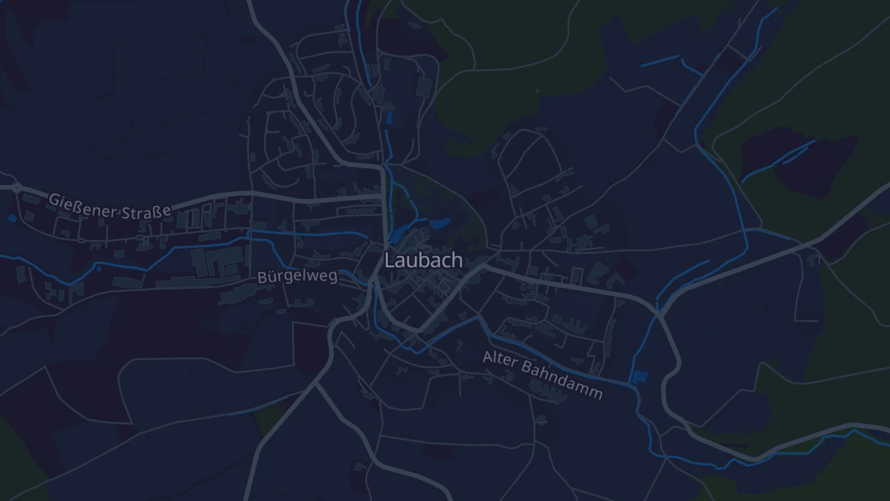 Karte von Laubach