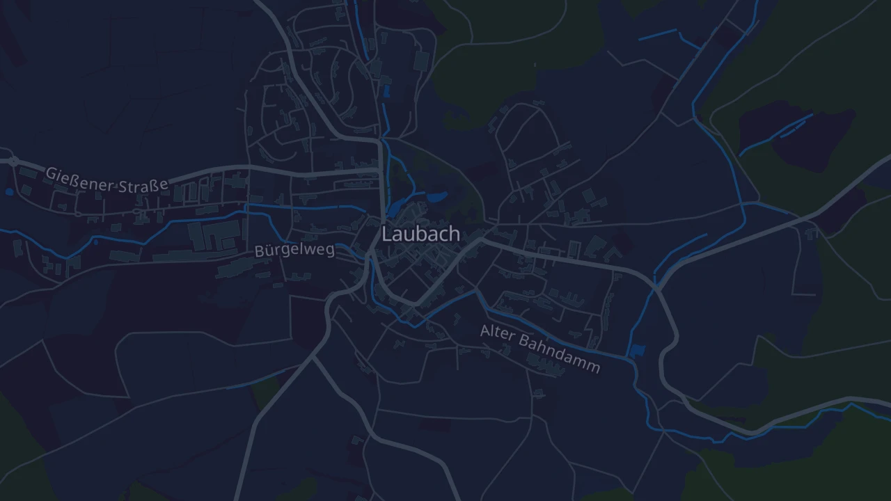 Karte von Laubach
