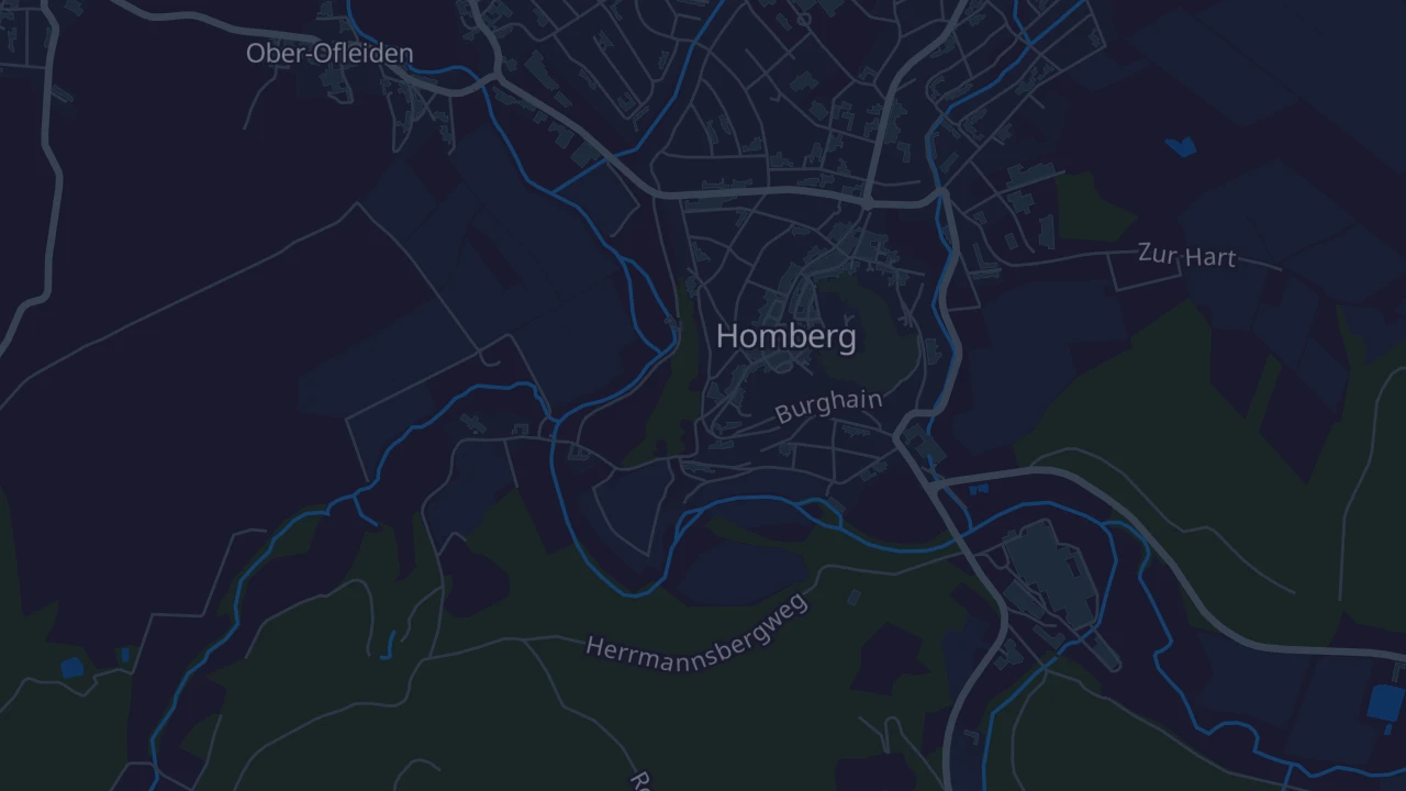 Karte von Homberg (Ohm)