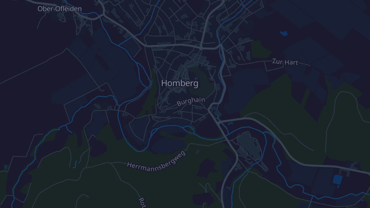 Karte von Homberg (Ohm)