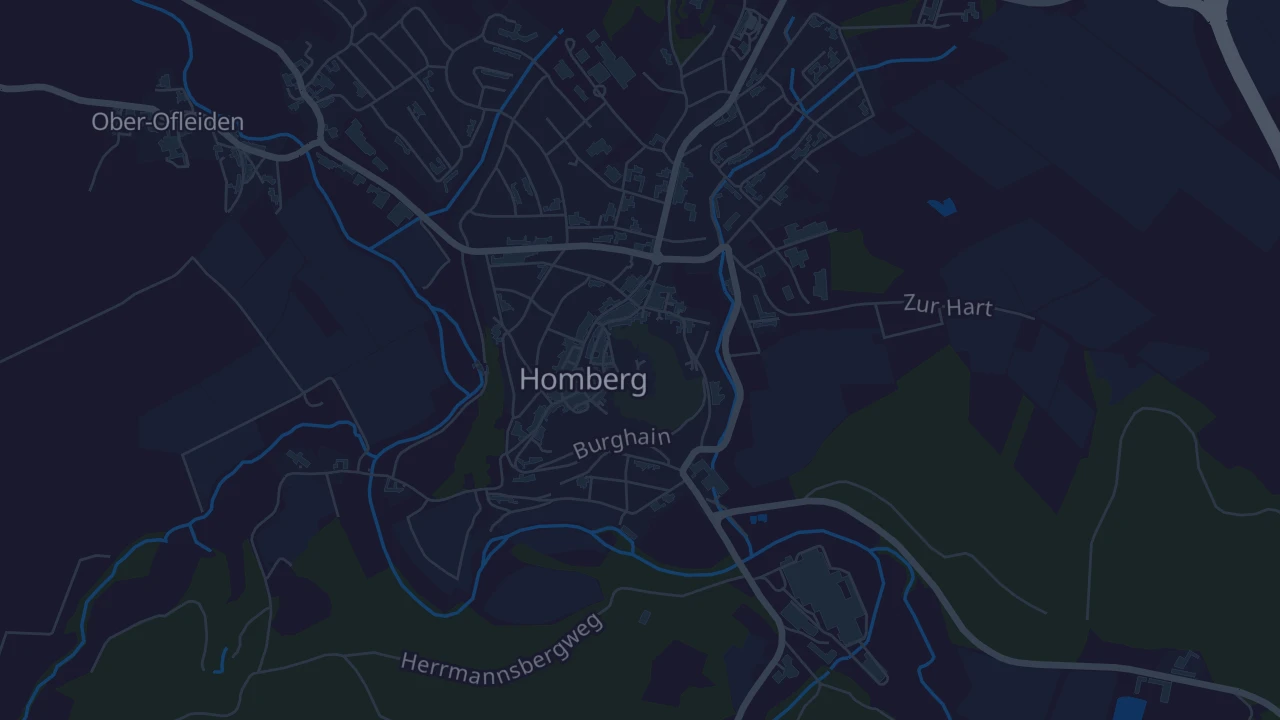 Karte von Homberg (Ohm)