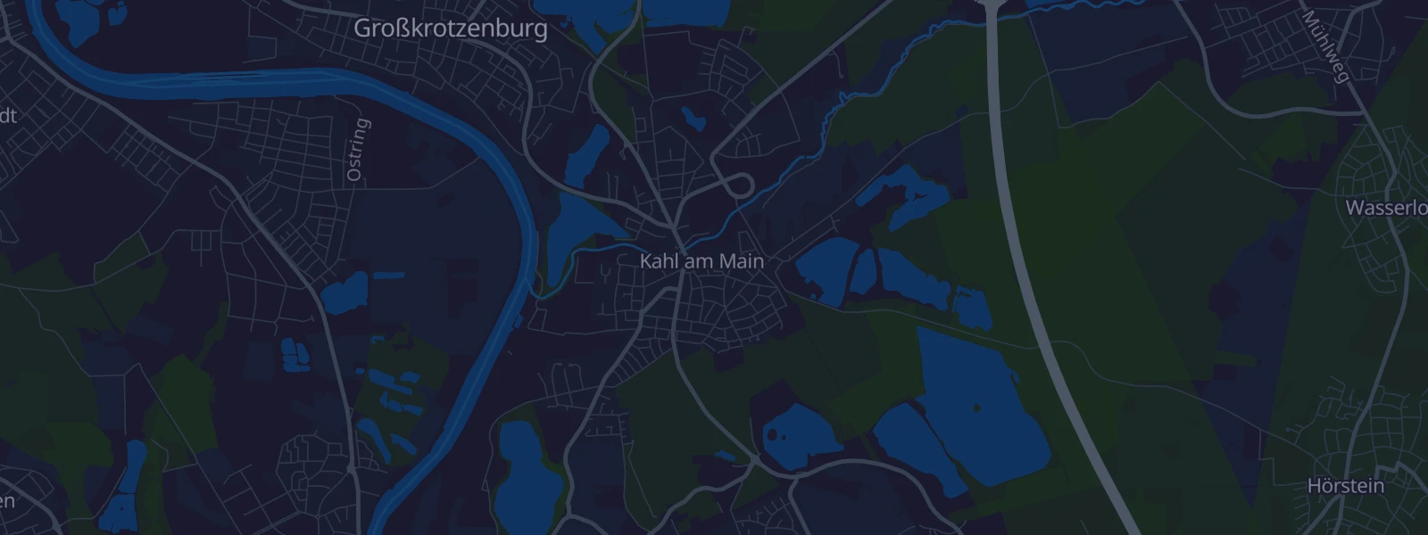 Karte von Kahl am Main