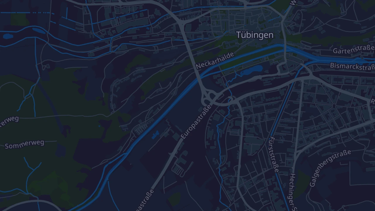 Karte von Tübingen