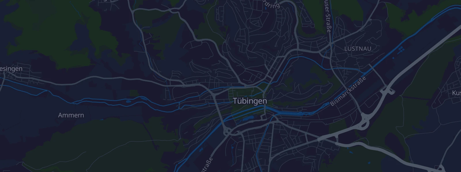 Karte von Tübingen