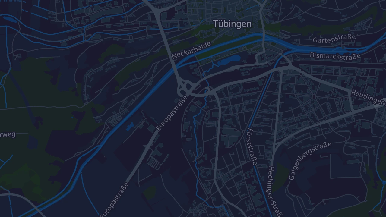Karte von Tübingen