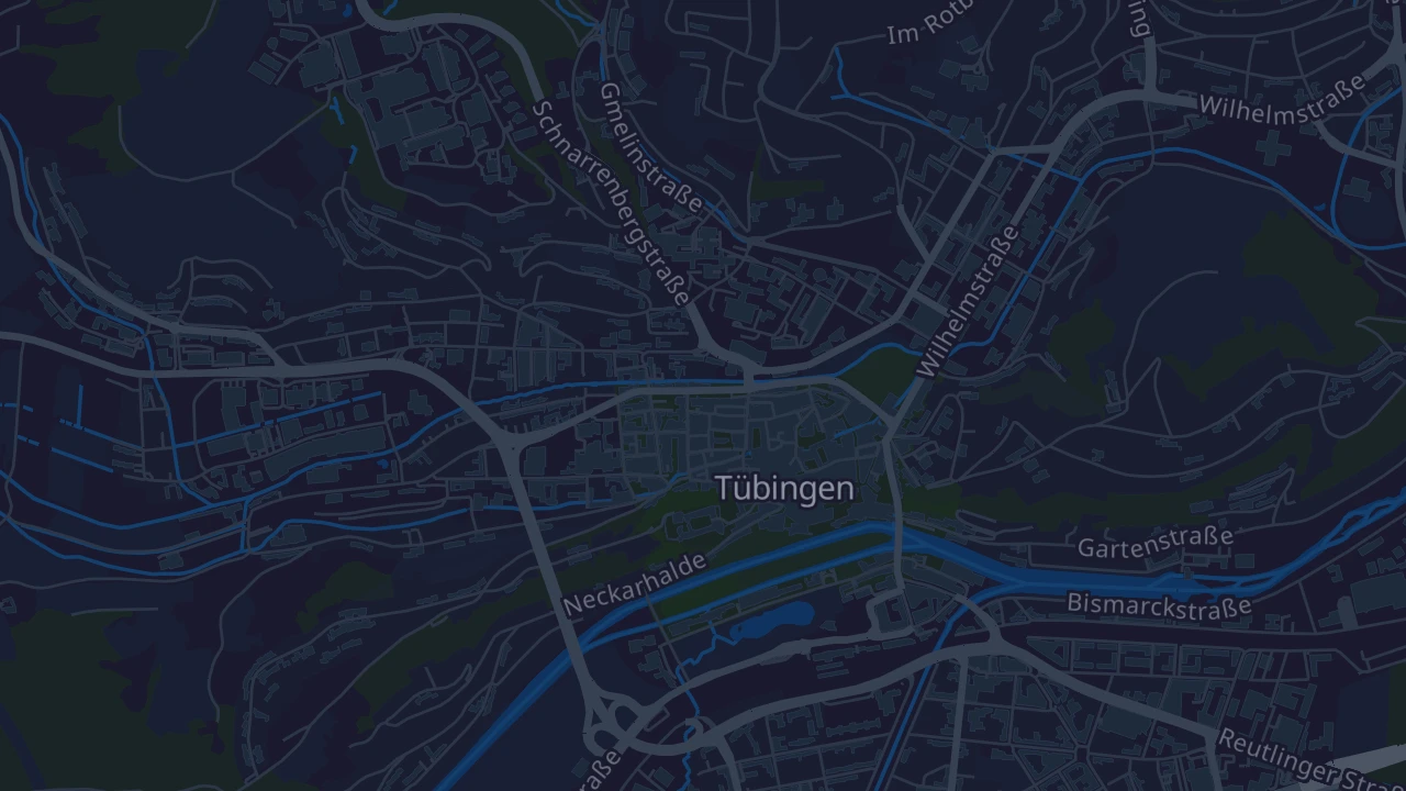 Karte von Tübingen