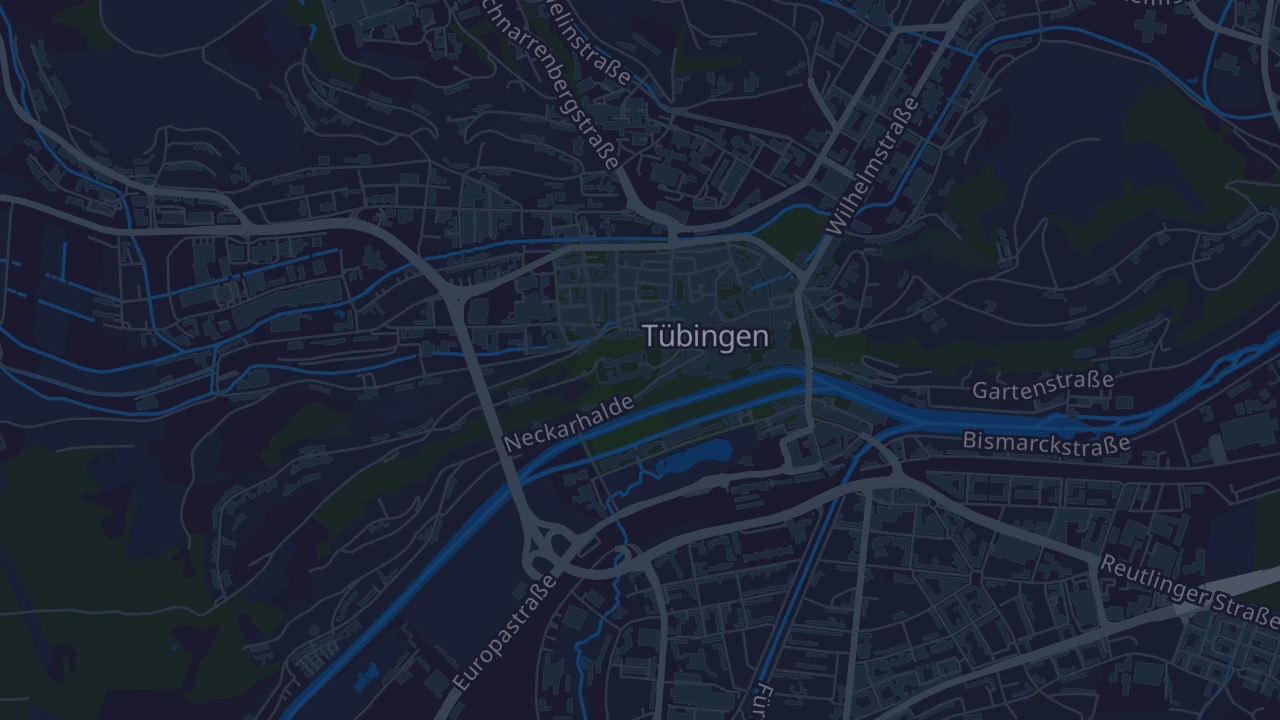 Karte von Tübingen