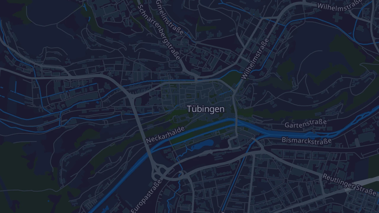 Karte von Tübingen