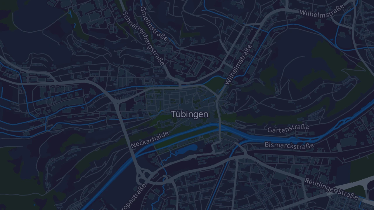 Karte von Tübingen