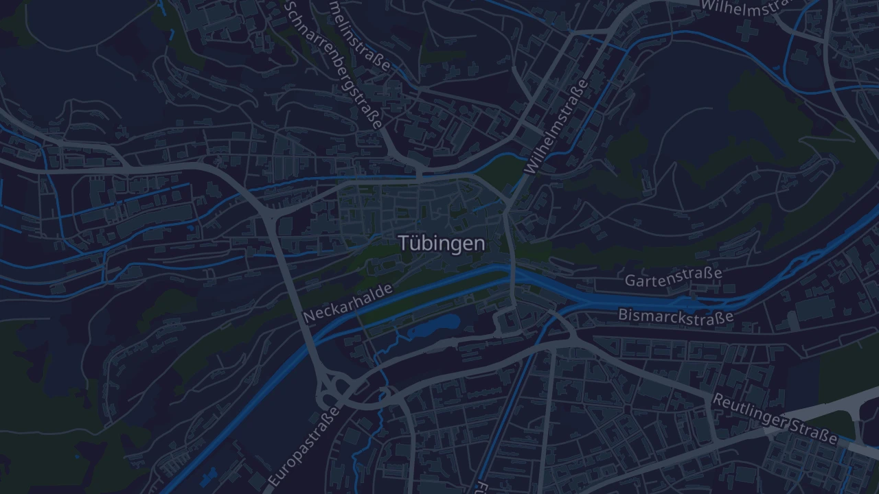 Karte von Tübingen