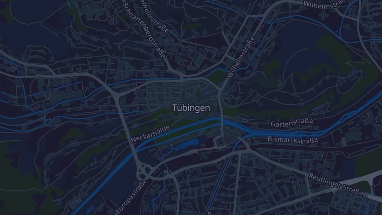 Karte von Tübingen