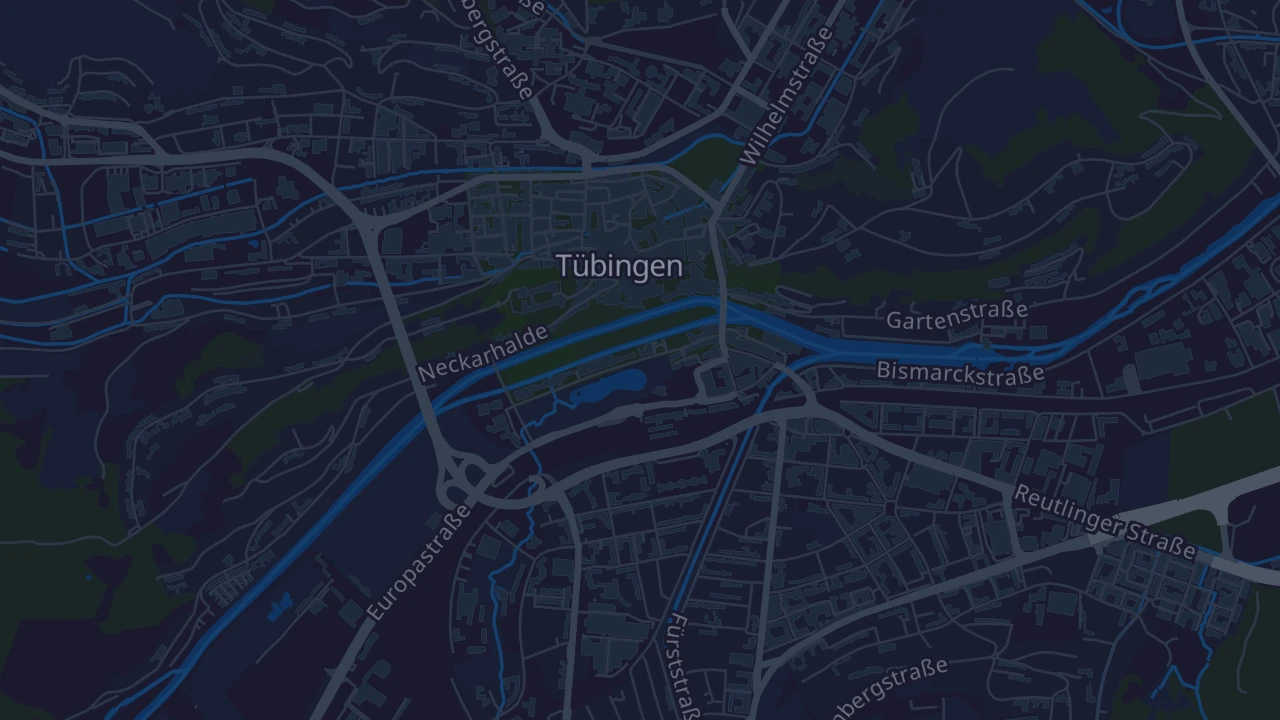 Karte von Tübingen