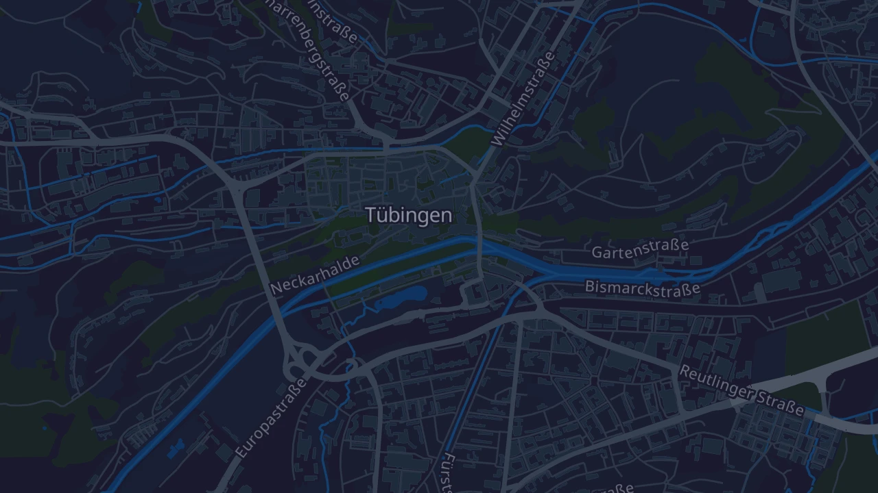 Karte von Tübingen