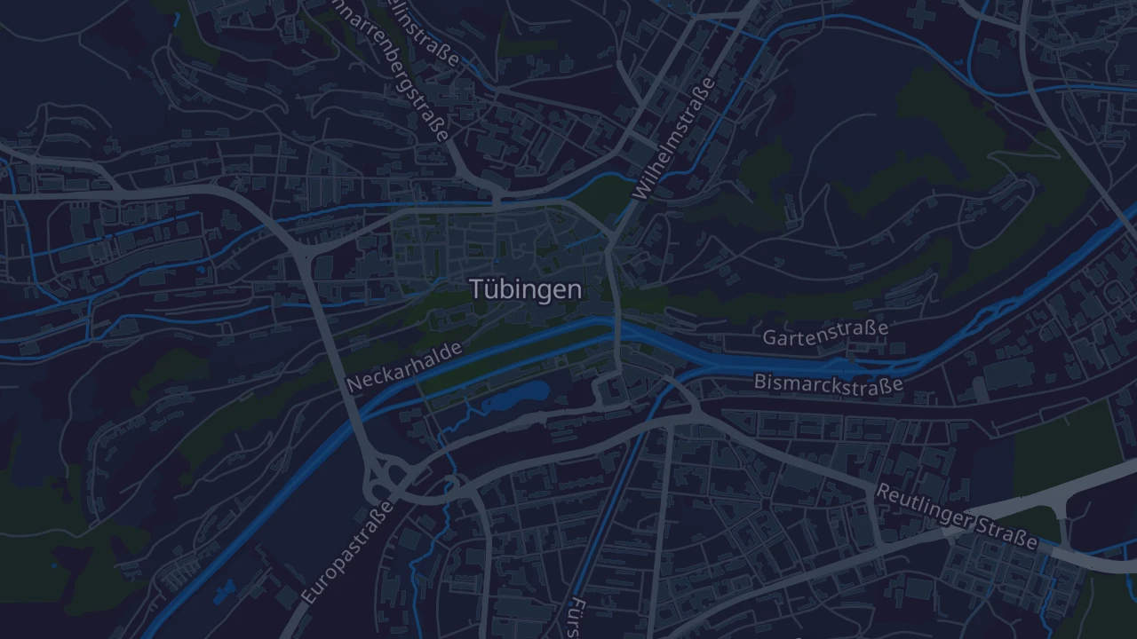Karte von Tübingen