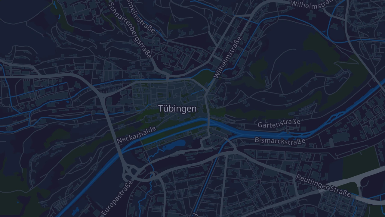 Karte von Tübingen