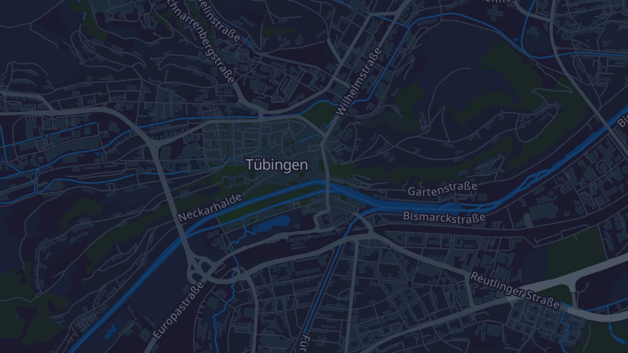 Karte von Tübingen