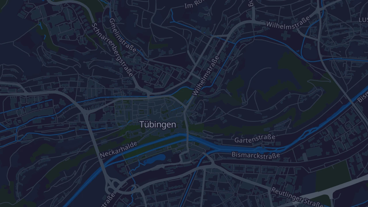 Karte von Tübingen