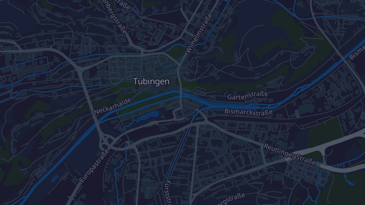 Karte von Tübingen