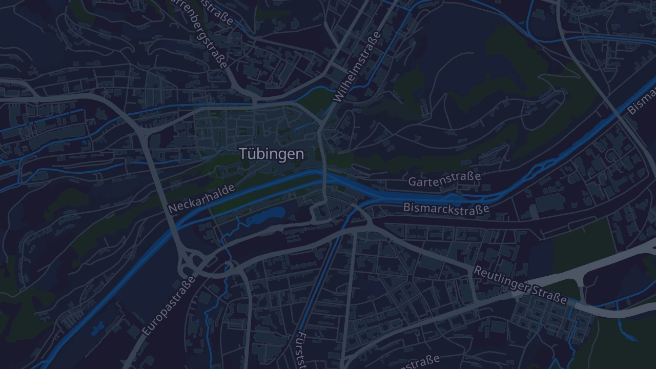 Karte von Tübingen