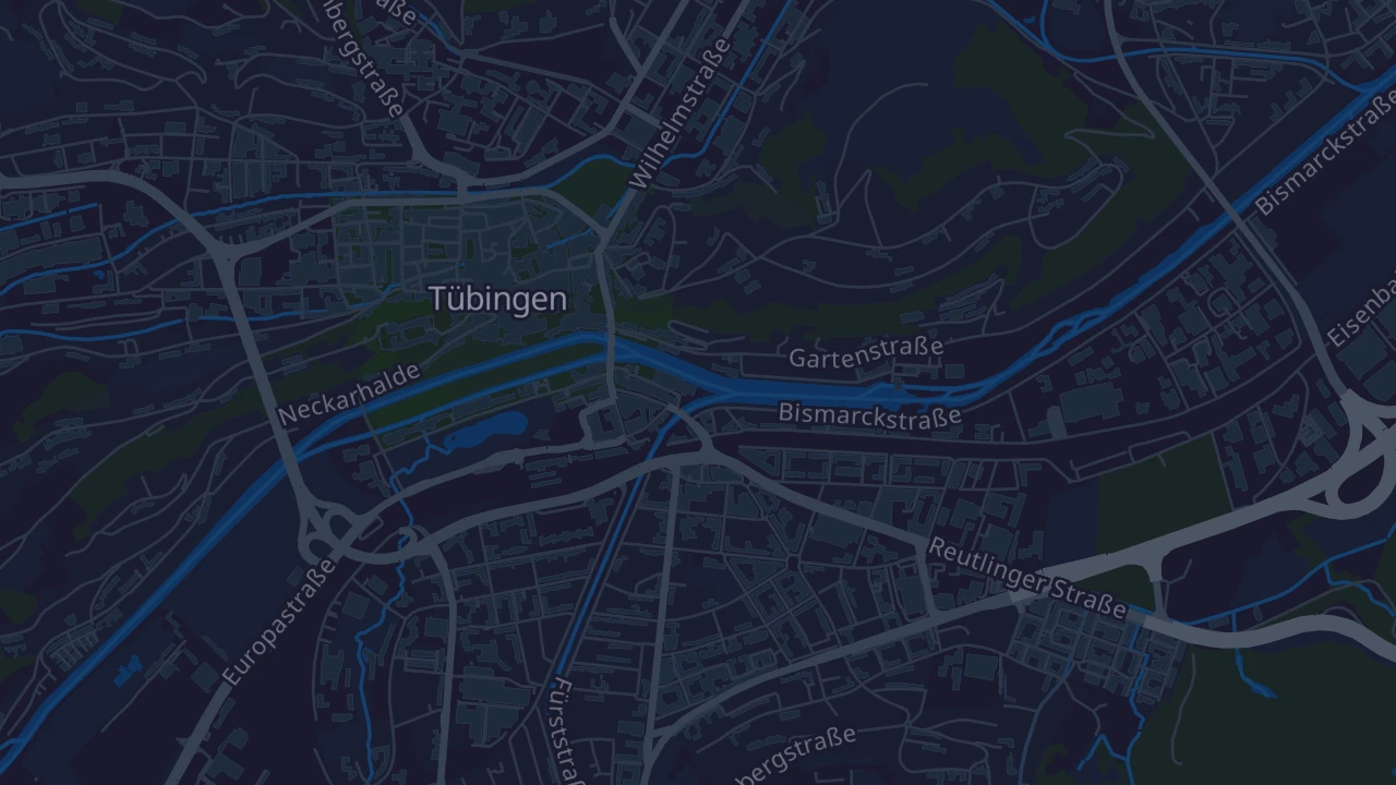 Karte von Tübingen