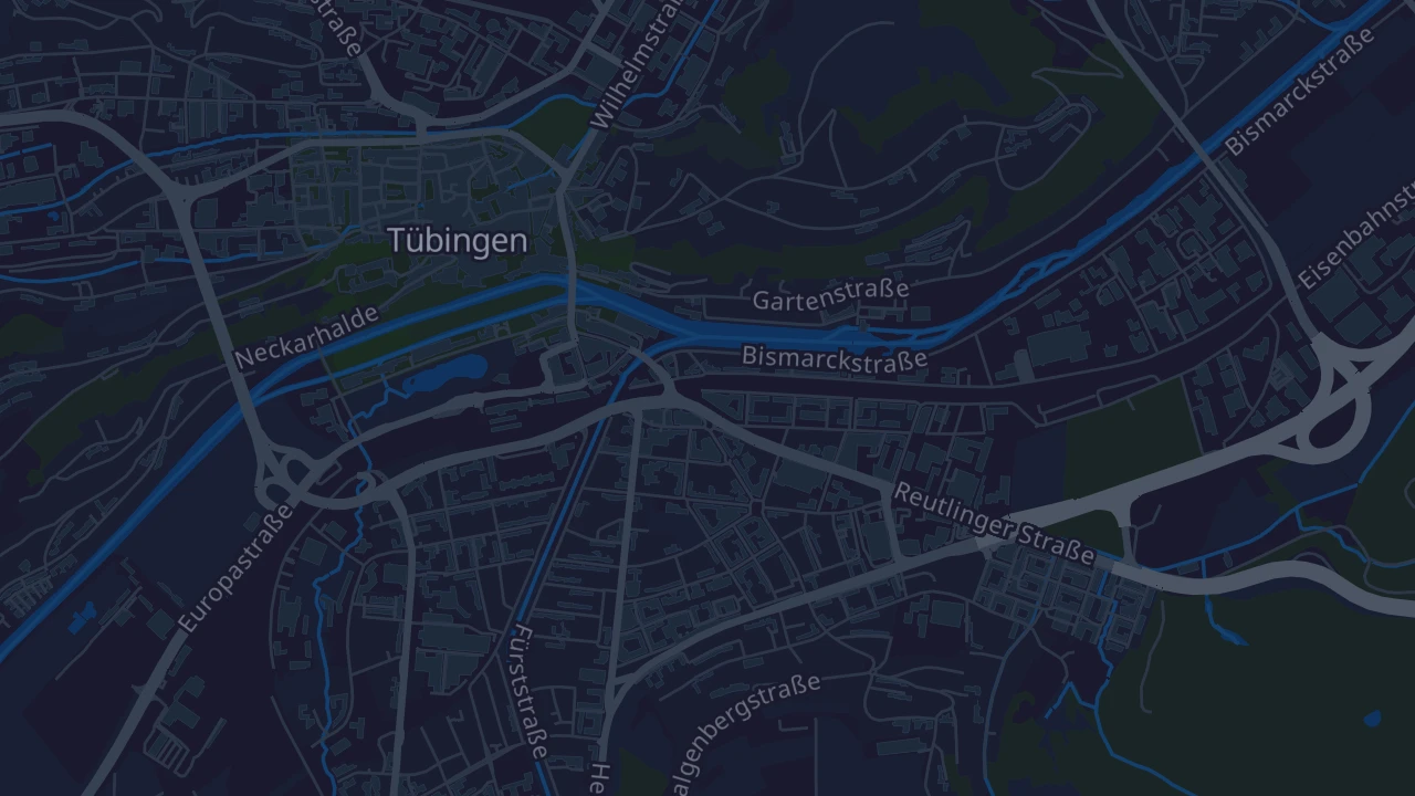 Karte von Tübingen