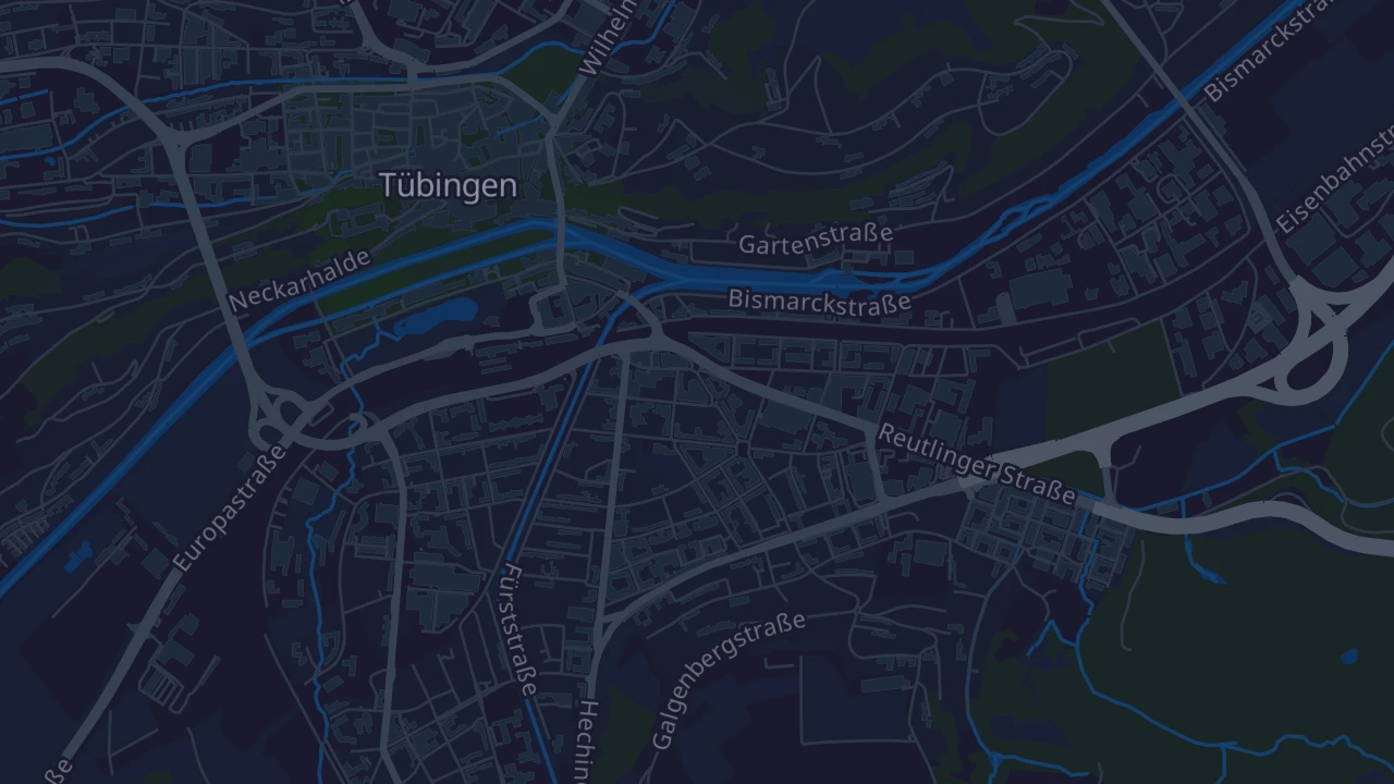 Karte von Tübingen