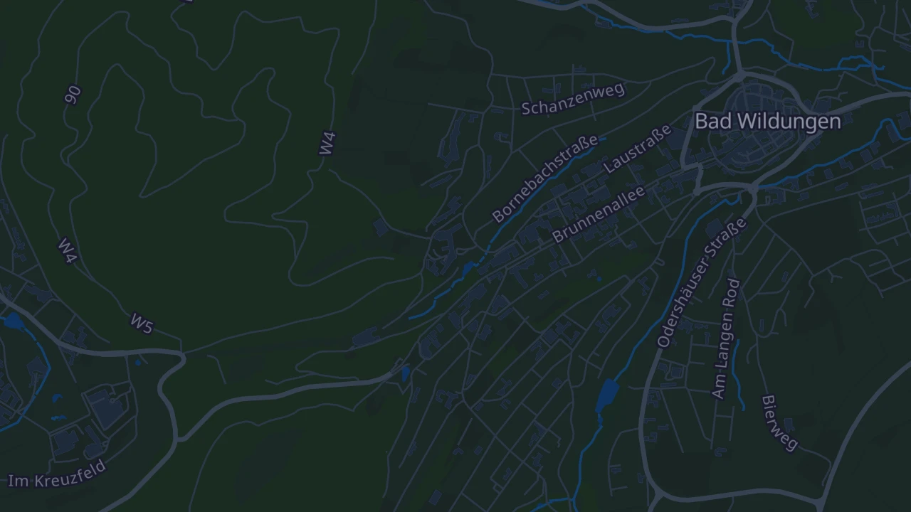 Karte von Bad Wildungen