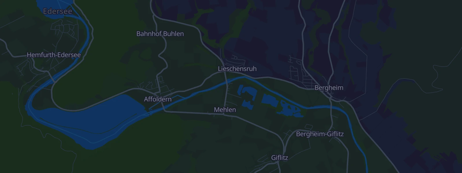 Karte von Edertal - Mehlen