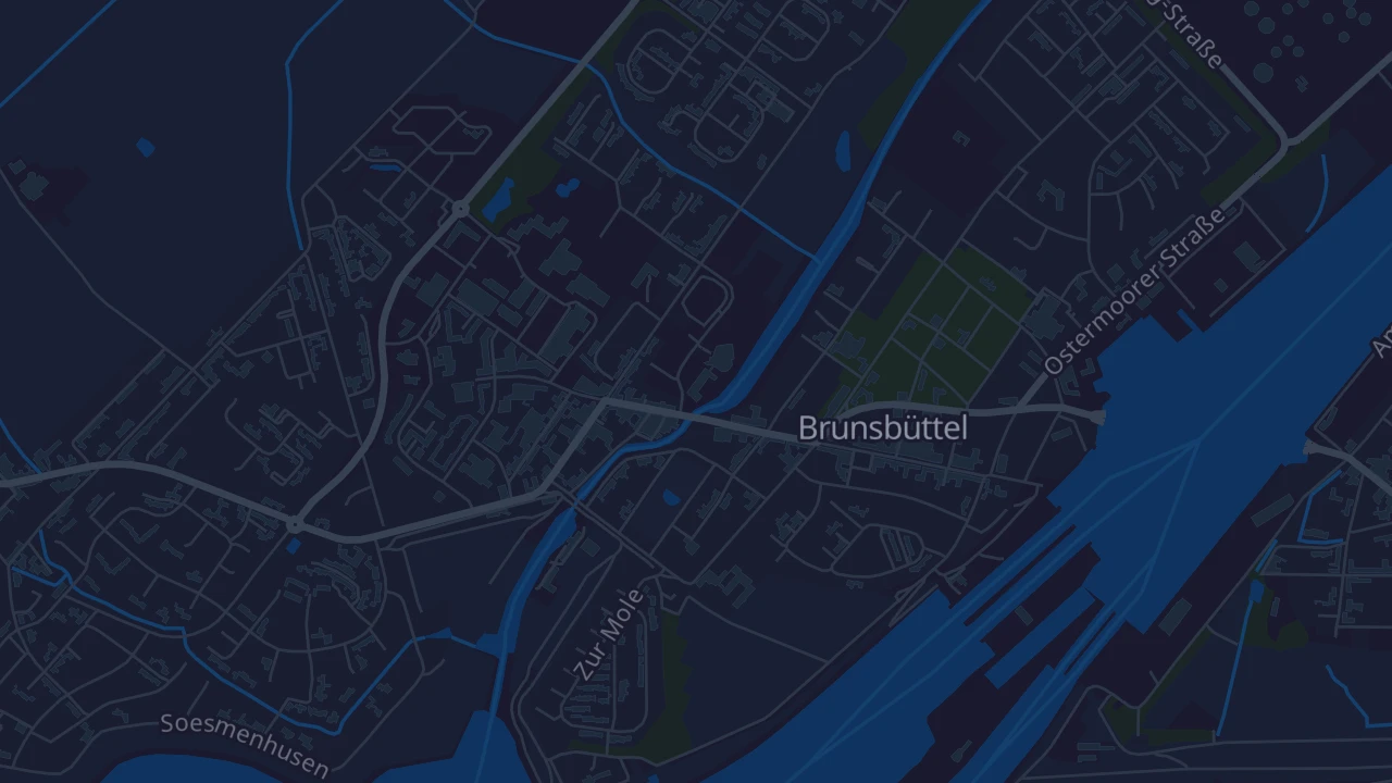 Karte von Brunsbüttel