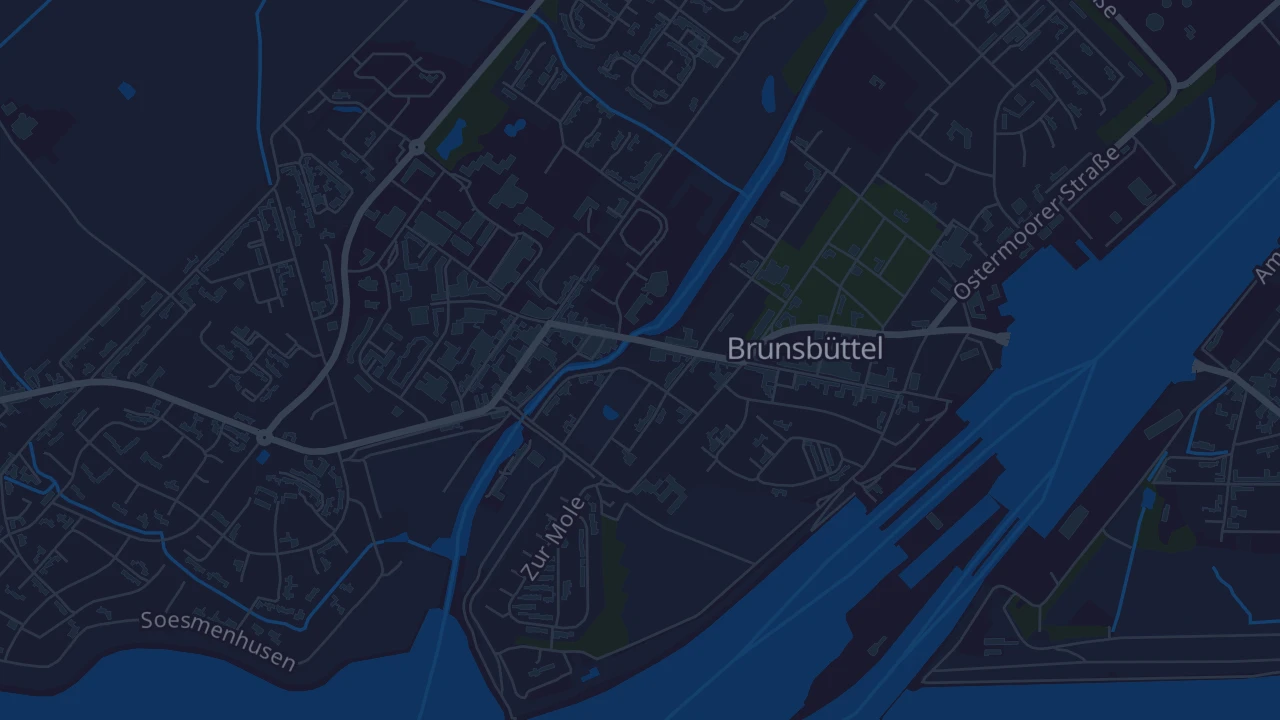 Karte von Brunsbüttel