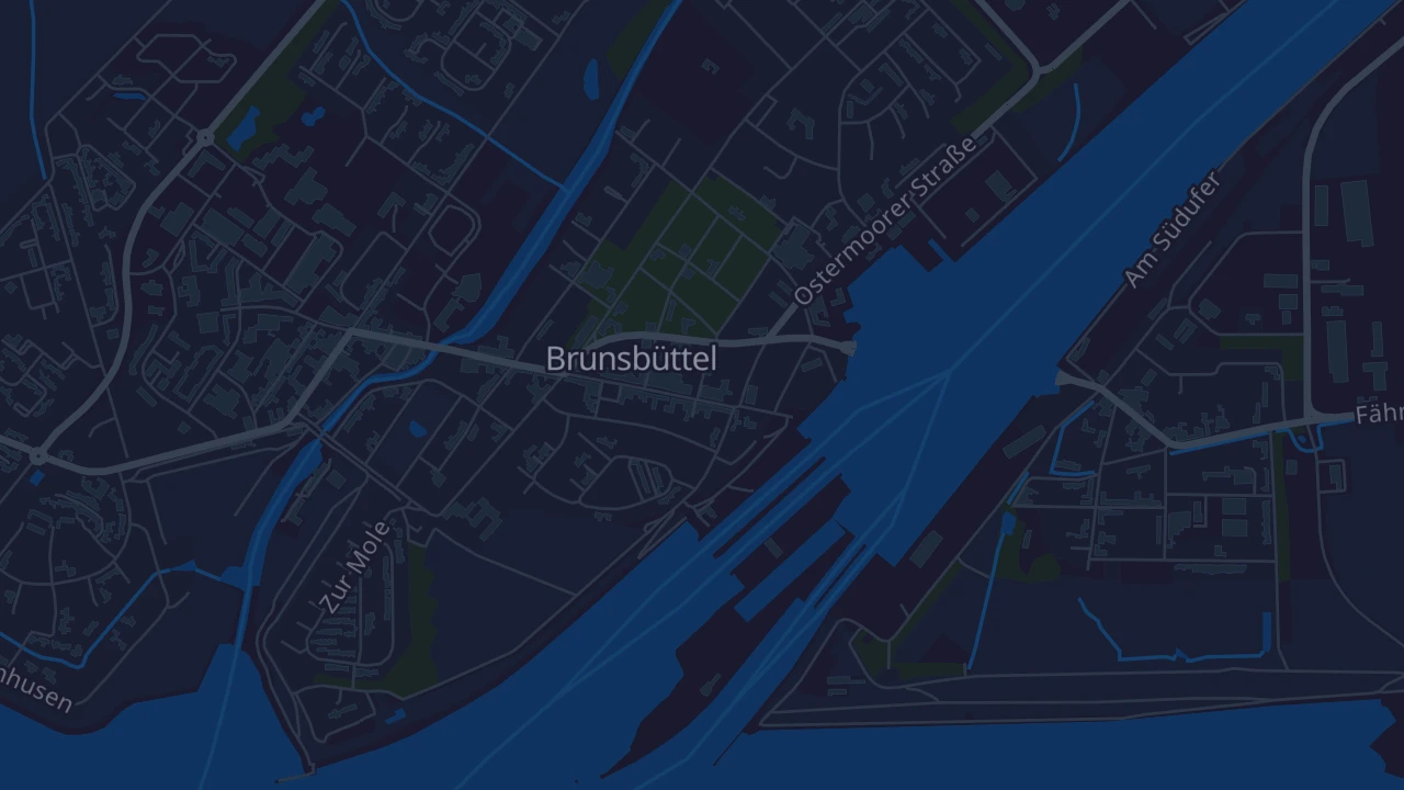 Karte von Brunsbüttel