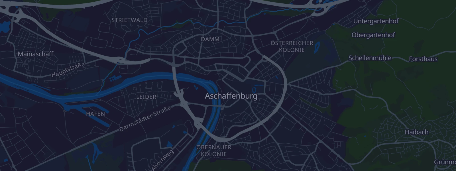 Karte von Aschaffenburg
