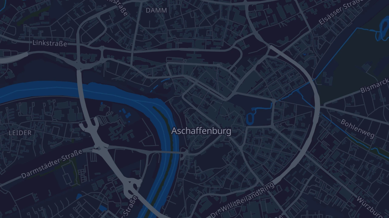 Karte von Aschaffenburg