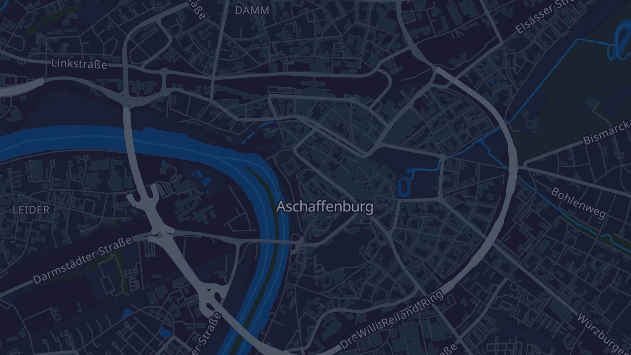 Karte von Aschaffenburg