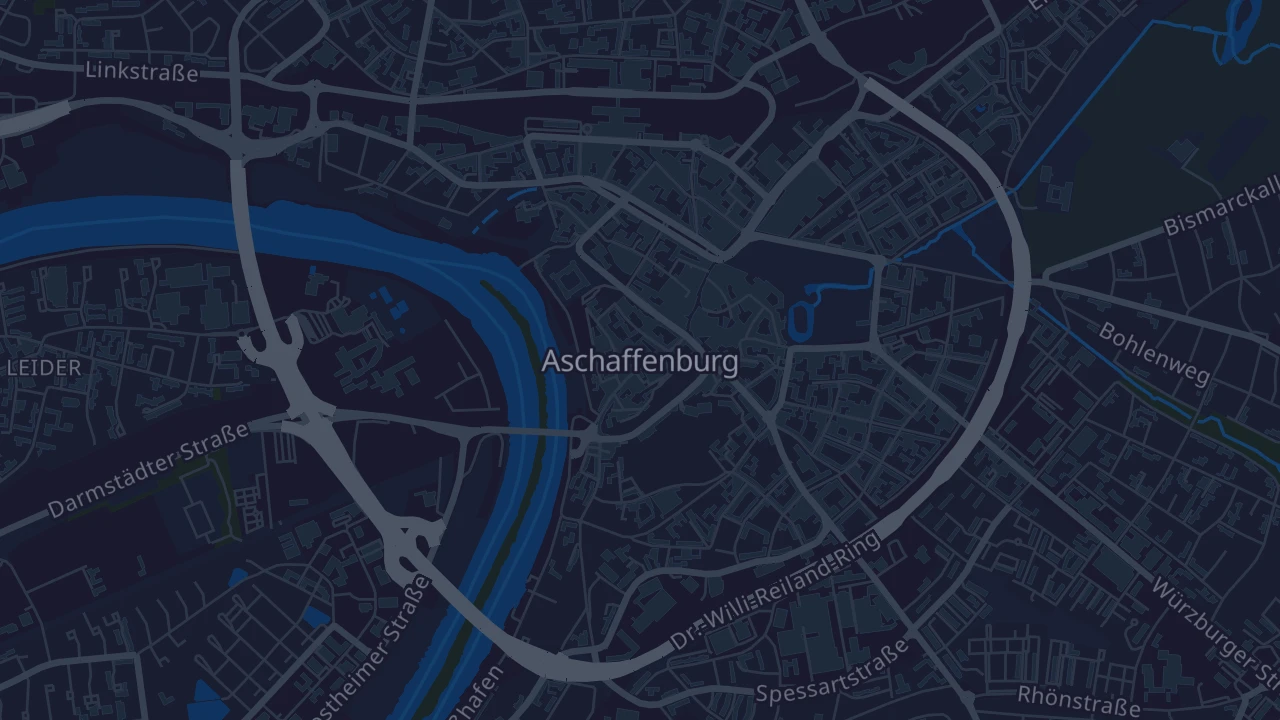 Karte von Aschaffenburg