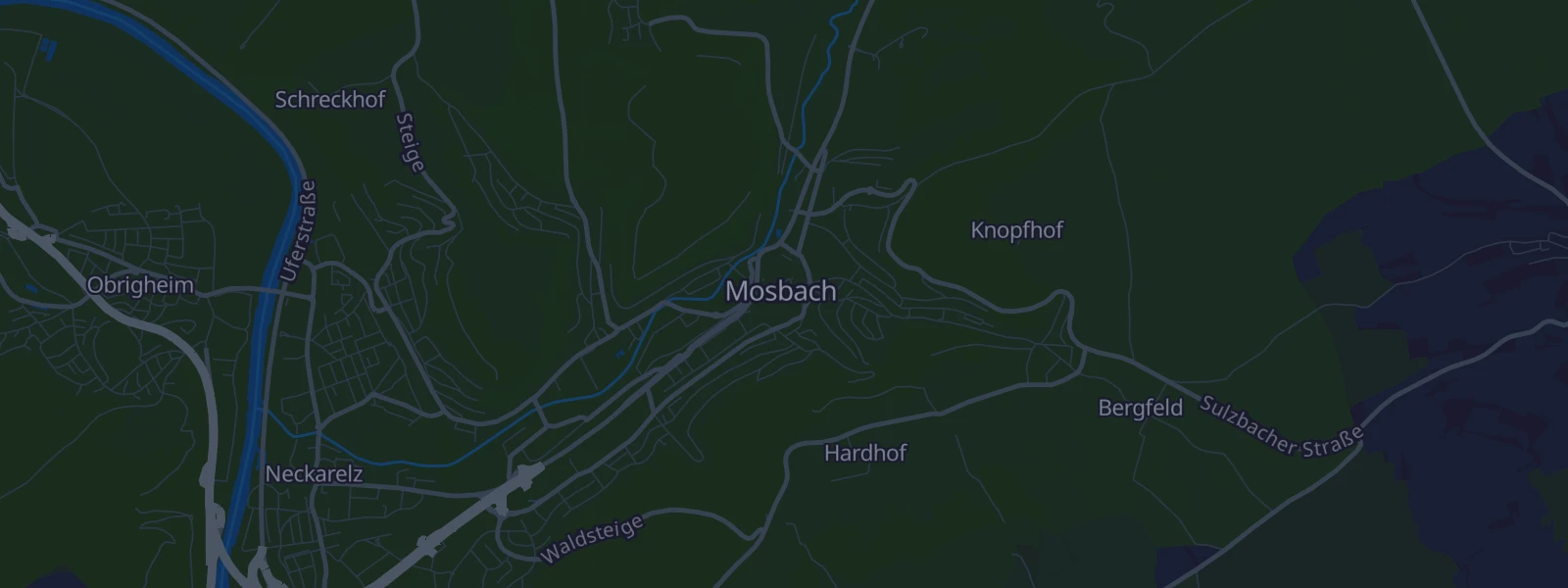 Karte von Mosbach