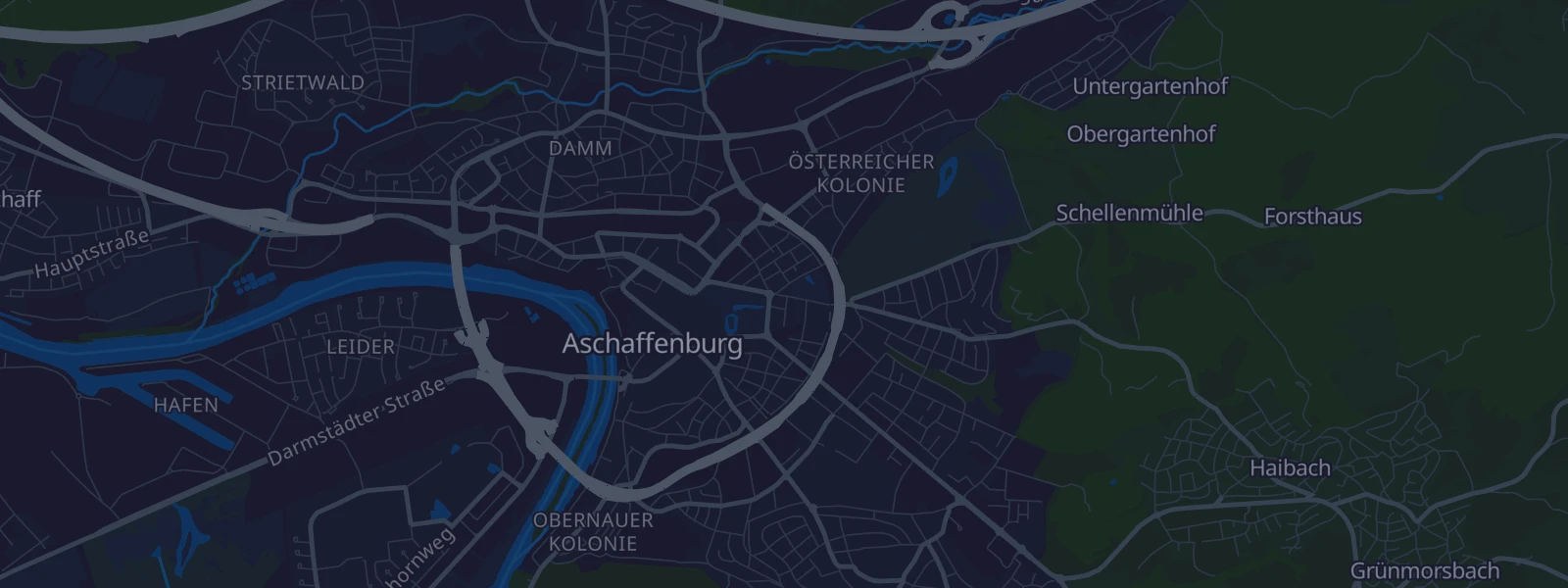Karte von Aschaffenburg