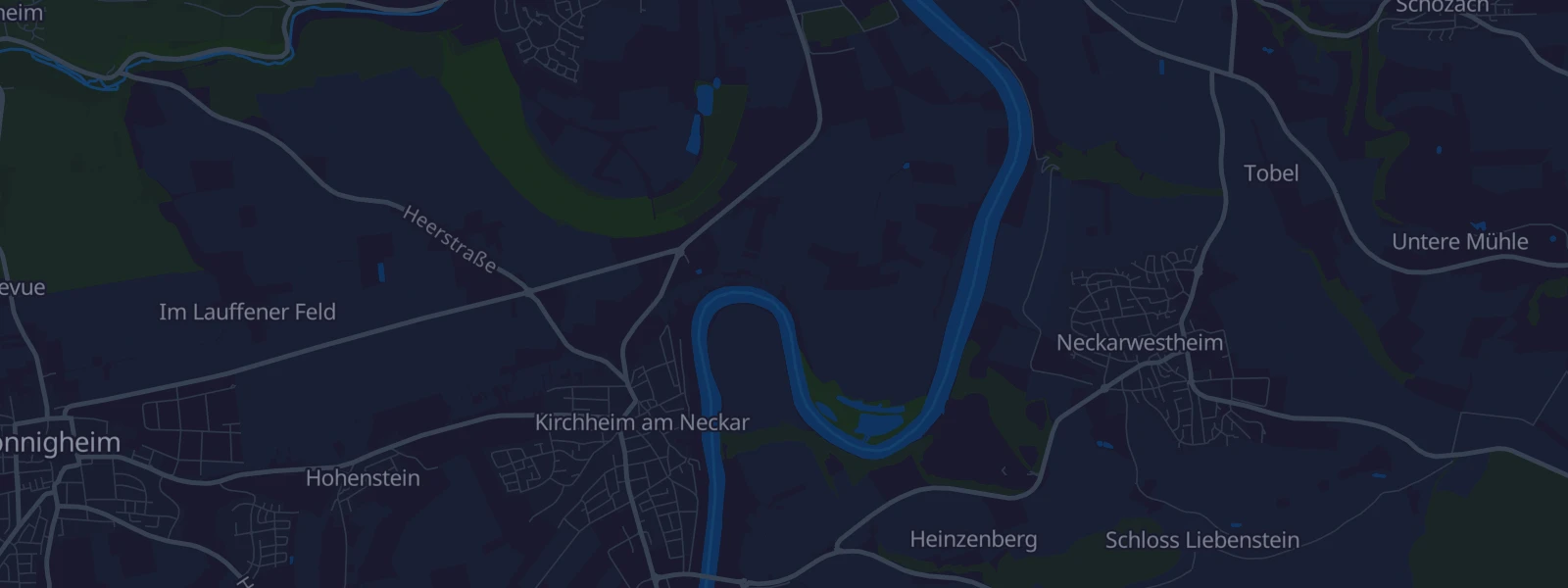 Karte von Kirchheim am Neckar
