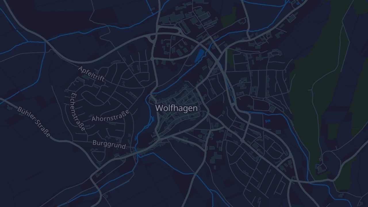 Karte von Wolfhagen