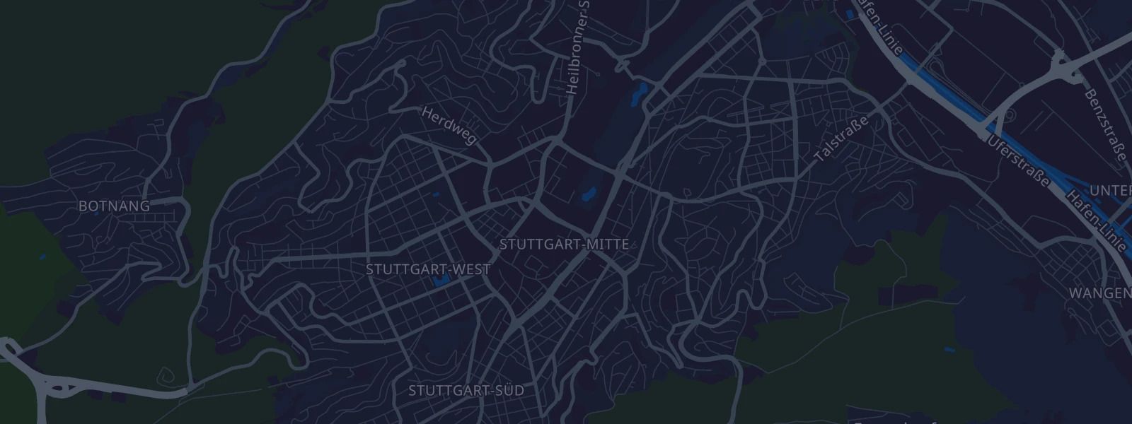 Karte von Stuttgart