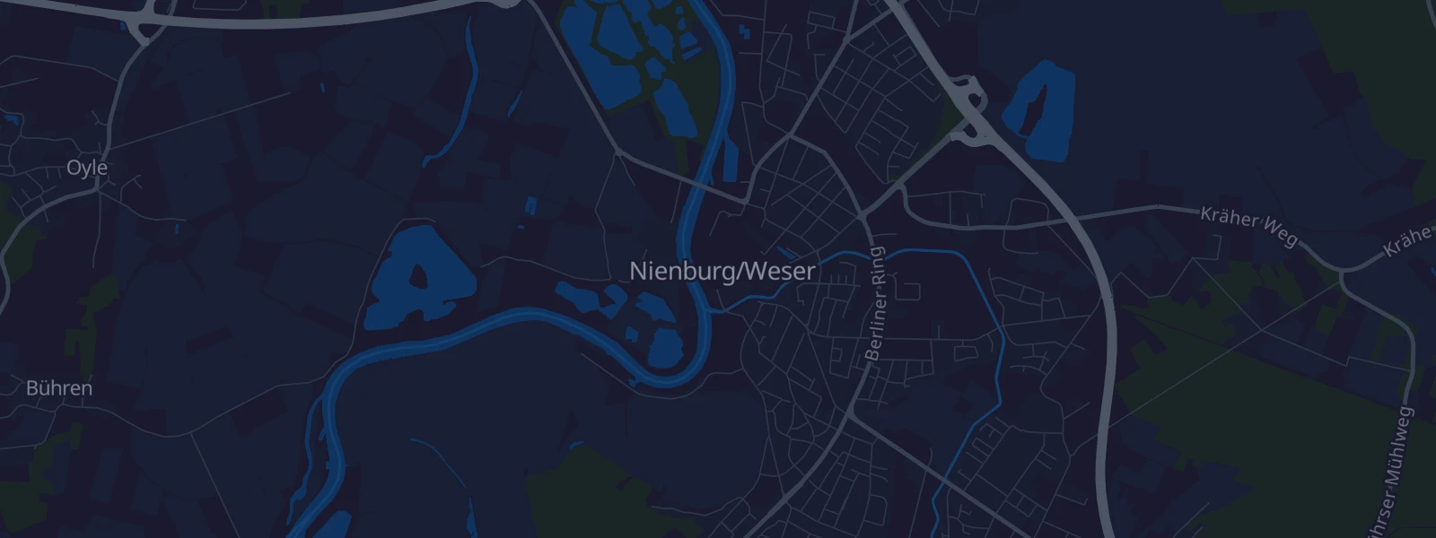 Karte von Nienburg (Weser)