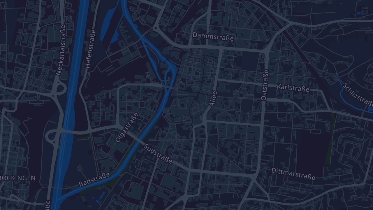 Karte von Heilbronn
