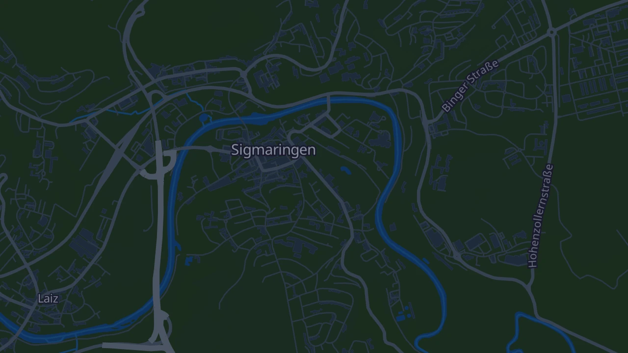 Karte von Sigmaringen