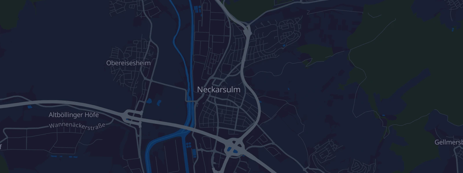 Karte von Neckarsulm