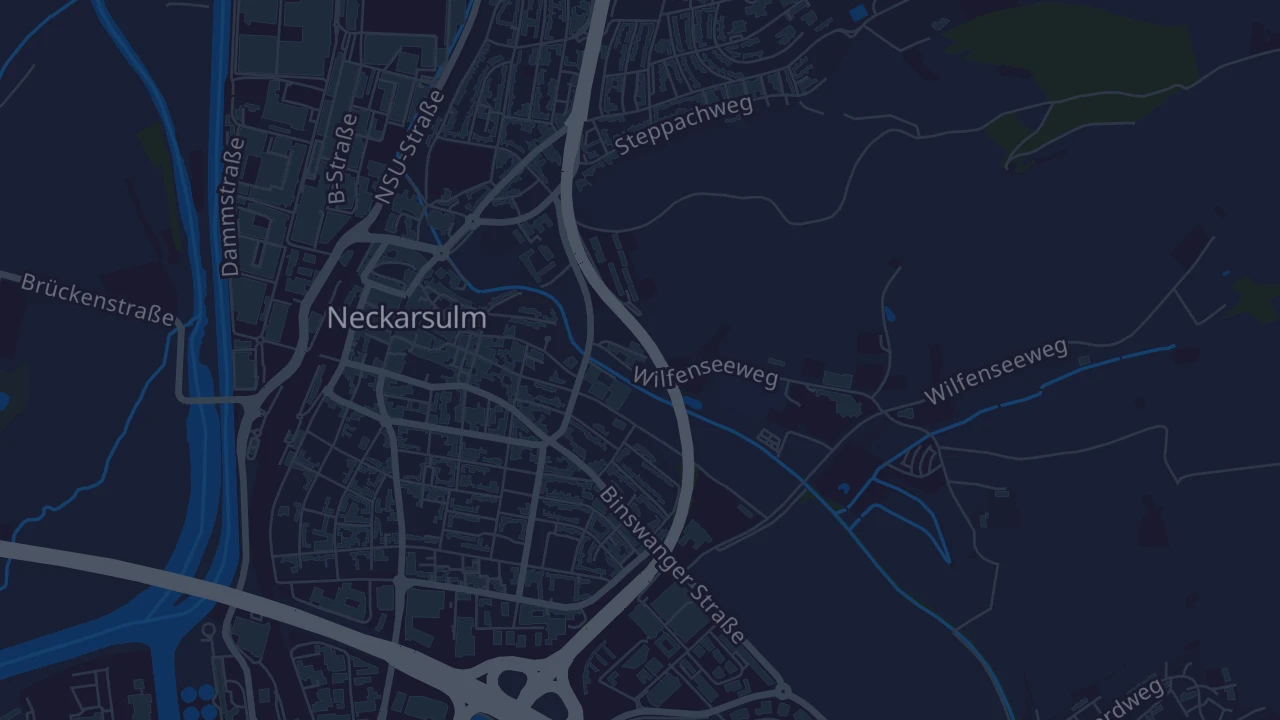 Karte von Neckarsulm (Kernstadt)