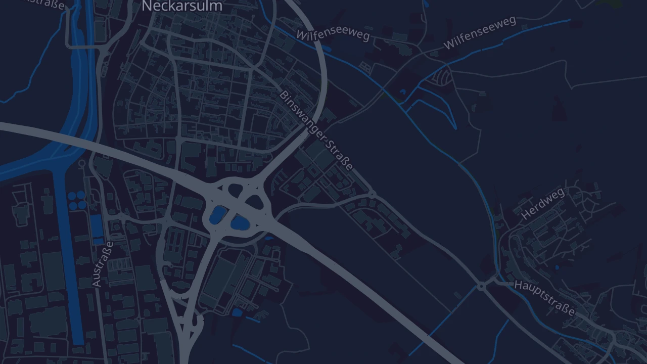Karte von Neckarsulm (Kernstadt)