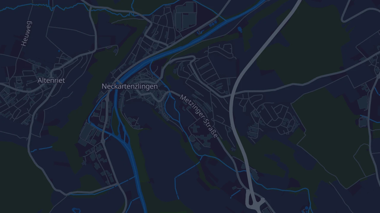 Karte von Neckartenzlingen